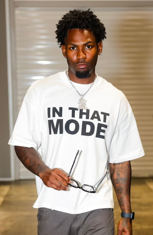 “In That Mode” White Tee